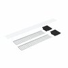 Nora Lighting Louver Accessory Set for NLUD-2334, Black Louver, Aluminum End Caps, NLUD-2LOUVBA NLUD-2LOUVBA